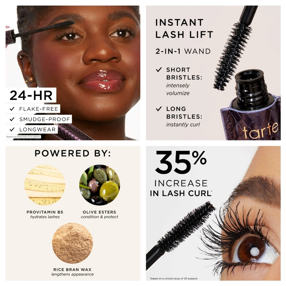 *SOLD* ๐2โข$20/3โข$28๐ TARTE Lights, Camera, Lashes 4-in-1 Mascara In Black - Picture 4 of 8